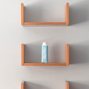 water bottle on shelf